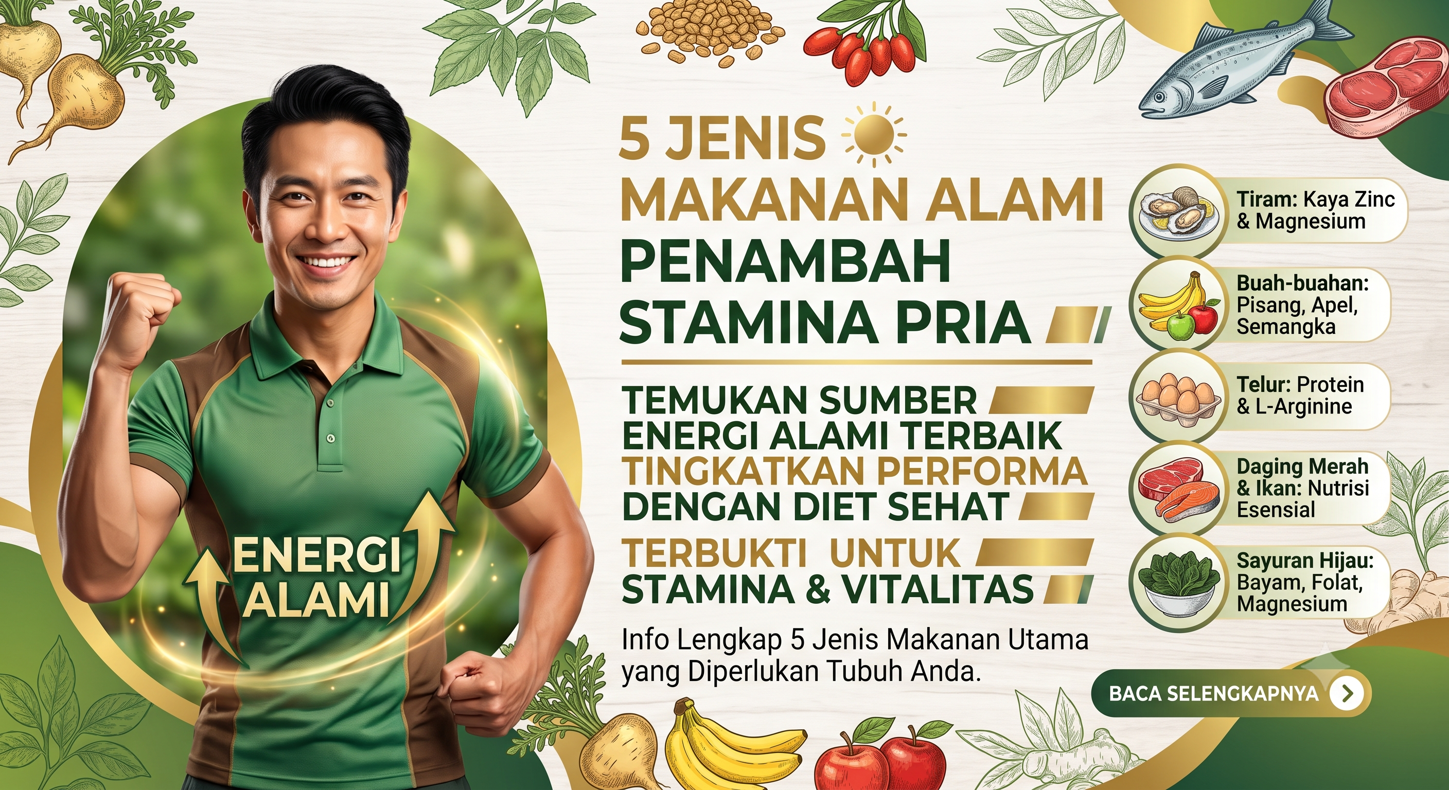 5 Jenis Makanan Alami Penambah Stamina Pria