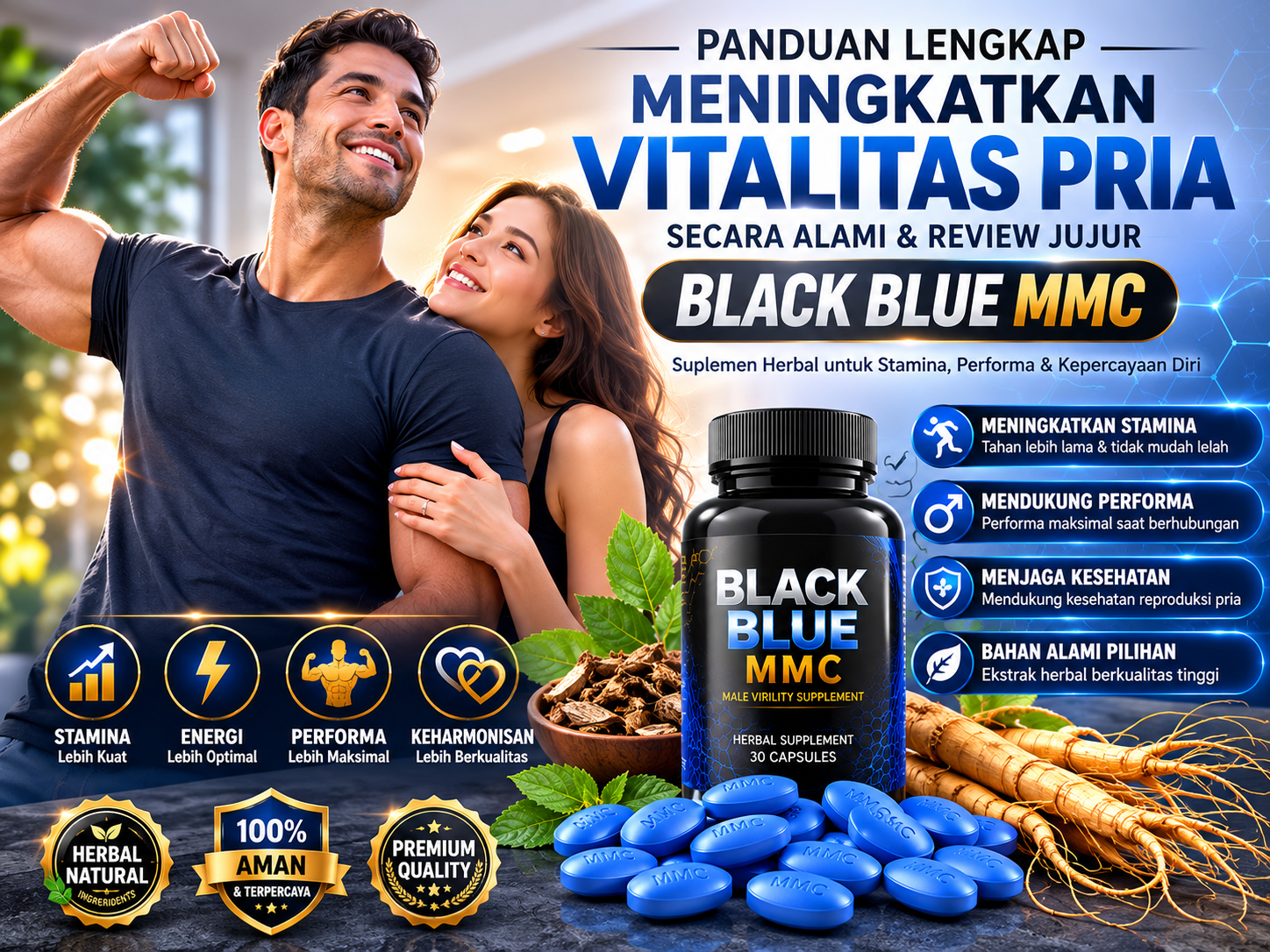Panduan Lengkap Meningkatkan Vitalitas Pria Secara Alami & Review Jujur Black Blue MMC