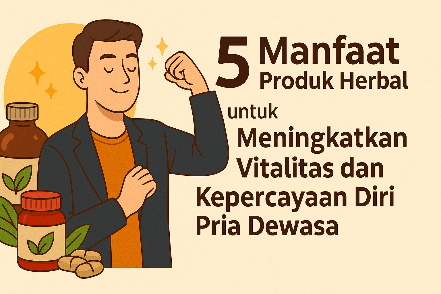 5 Manfaat Produk Herbal untuk Meningkatkan Vitalitas dan Kepercayaan Diri Pria Dewasa