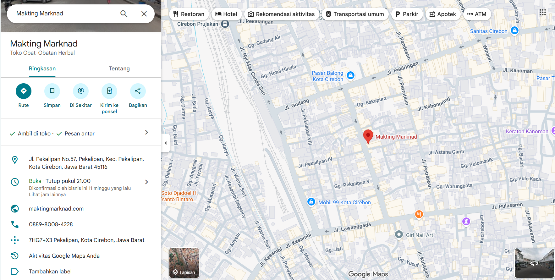 5 Tempat Mendapatkan Produk Herbal Berkualitas di Cirebon